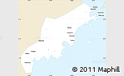 Classic Style Simple Map of Jiaonan, single color outside