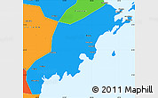 Political Simple Map of Jiaonan