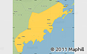 Savanna Style Simple Map of Jiaonan
