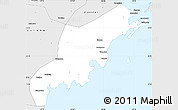 Silver Style Simple Map of Jiaonan