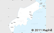 Silver Style Simple Map of Jiaonan, single color outside