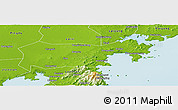 Physical Panoramic Map of Jimo