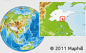 Physical Location Map of Junan, highlighted parent region