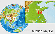 Physical Location Map of Junan