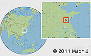 Savanna Style Location Map of Junan