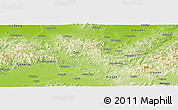 Physical Panoramic Map of Laiwu