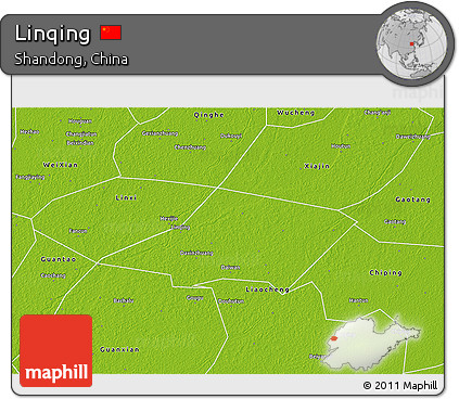 Physical 3D Map of Linqing
