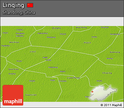 Physical 3D Map of Linqing