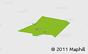 Physical 3D Map of Linqing, single color outside