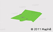 Political 3D Map of Linqing, cropped outside