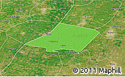 Political 3D Map of Linqing, satellite outside