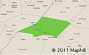 Political 3D Map of Linqing, shaded relief outside