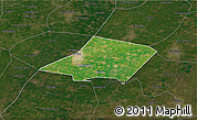 Satellite 3D Map of Linqing, darken