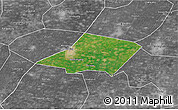 Satellite 3D Map of Linqing, desaturated