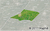 Satellite 3D Map of Linqing, lighten, semi-desaturated