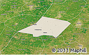 Shaded Relief 3D Map of Linqing, satellite outside