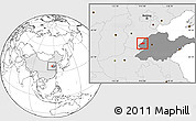 Blank Location Map of Linqing, highlighted country, highlighted parent region