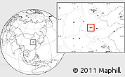 Blank Location Map of Linqing