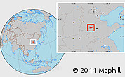 Gray Location Map of Linqing
