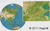Satellite Location Map of Linqing