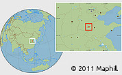 Savanna Style Location Map of Linqing