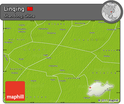 Physical Map of Linqing