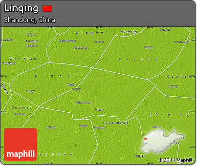 Physical Map of Linqing