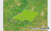 Physical Map of Linqing, satellite outside