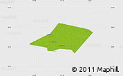 Physical Map of Linqing, single color outside