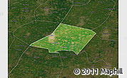Satellite Map of Linqing, darken