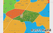 Satellite Map of Linqing, political outside