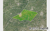 Satellite Map of Linqing, semi-desaturated