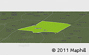 Physical Panoramic Map of Linqing, darken, semi-desaturated