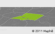 Physical Panoramic Map of Linqing, desaturated