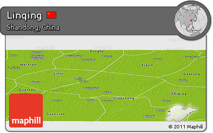 Physical Panoramic Map of Linqing