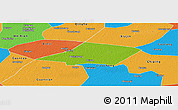 Physical Panoramic Map of Linqing, political outside