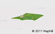 Satellite Panoramic Map of Linqing, cropped outside