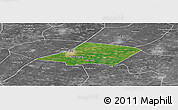 Satellite Panoramic Map of Linqing, desaturated