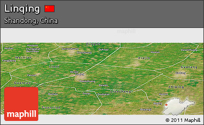 Satellite Panoramic Map of Linqing