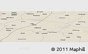 Shaded Relief Panoramic Map of Linqing