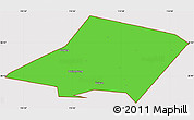 Political Simple Map of Linqing, cropped outside
