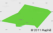 Political Simple Map of Linqing, single color outside
