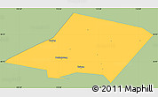 Savanna Style Simple Map of Linqing, single color outside