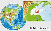 Physical Location Map of Linqu, highlighted parent region