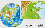 Physical Location Map of Tai An Shi