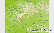 Physical Map of Tai An Shi
