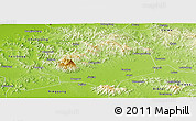 Physical Panoramic Map of Tai An Shi