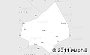 Silver Style Simple Map of Tai An Shi