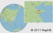 Savanna Style Location Map of Weifang Shi