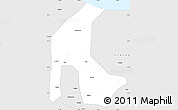 Silver Style Simple Map of Weixian